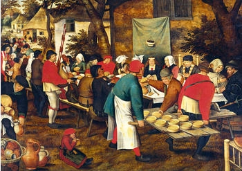 Grafika Pieter Brueghel the Younger - Peasant Wedding Feast, 1630 (2000 Teile)