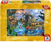 Schmidt Spiele Puzzle "Panorama der Tierwelt" Made in Europe