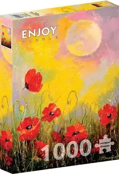 Enjoy-Puzzle Poppies in the Moonlight (1000 Teile)