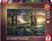 Schmidt 58546, Schmidt Spiele Terry Redlin: Morgenzauber am Teich (1000 Teile)