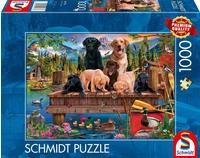 Schmidt Spiele Hundefamilie am See 1000 Teile Puzzle Schmidt-Spiele-59778