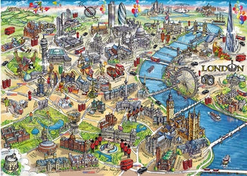 Gibsons Maria Rabinky: London Landmarks (500 Teile)