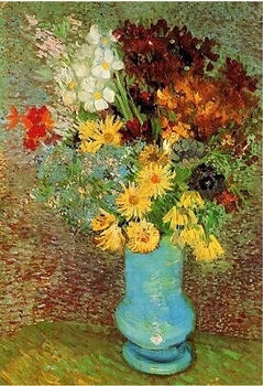 D-Toys Van Gogh: Blumen in blauer Vase (1000 Teile)