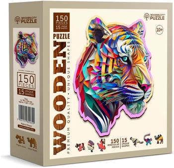 Wooden City Colorful Tiger Wood (150 pieces)