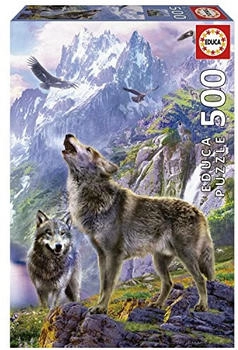 Educa Borrás Wolves on the Rocks (500 pieces)