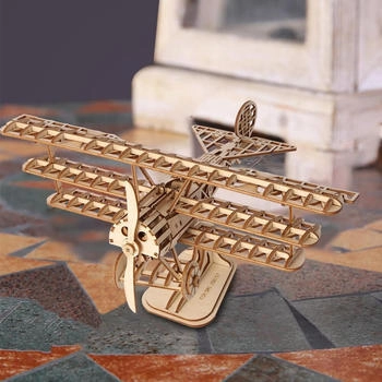 ROBOTIME 3D Wooden Plane (145 pieces)