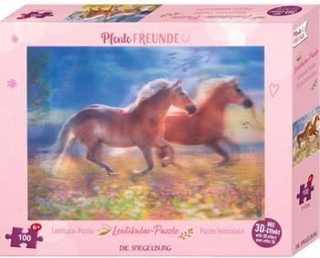 Die Spiegelburg Pferdefreunde - Lentikular-Puzzle 100 Teile