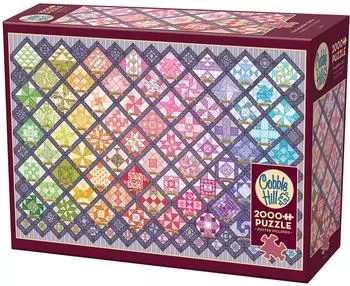 Cobble Hill Vier quadratische Quiltblöcke Puzzle 2000 Teile (49010)