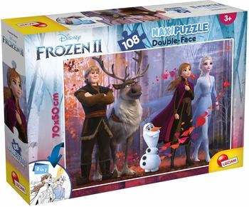 Lisciani Disney Puzzle Df Maxi Floor 108 Frozen 2 Doppelseitig (73399)