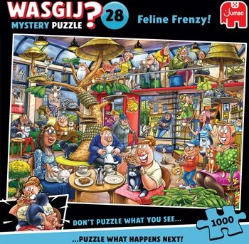 Jumbo Wasgij Mystery 28 Feline Frenzy Katzenartige Raserei Puzzle 1000 Teile (1110100506)