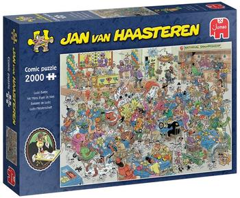 Jumbo Mensch ärger dich nicht / Ludo Battle Comic-Puzzle 2000 Teile (1110100523)