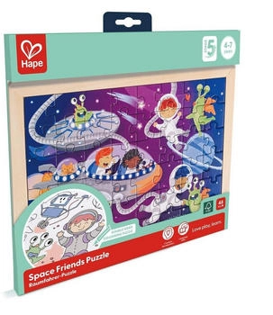 HaPe Kinderpuzzle 50 Teile Raumfahrer-Puzzle