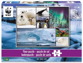 Ambassador Bodenpuzzle 48 Teile Polar WWF