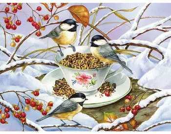 Cobble Hill Kinderpuzzle 275 Teile Chickadee Tee