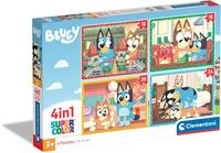 Clementoni Puzzle "Bluey, 4in1 Supercolor" Made in Europe