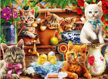 Bluebird Puzzle Kittens in the Potting Shed 3000 Teile