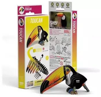 Eugy 3D Multicolored Toucan