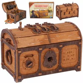 Wooden City Escape Room Treasure Chest