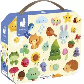 Janod Nature Picture Book Multicolored (20 pieces)