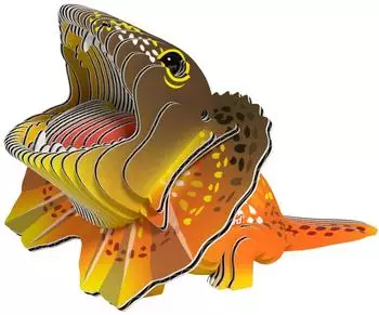 Eugy 3D Orange Lizard