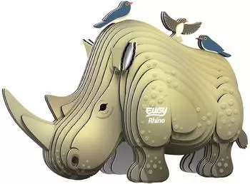 Eugy 3D Multicolored Rhinoceros
