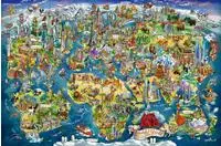 Ravensburger Puzzle "Weltkarte mit Sehensw&uuml;rdigkeiten" Made in Germany