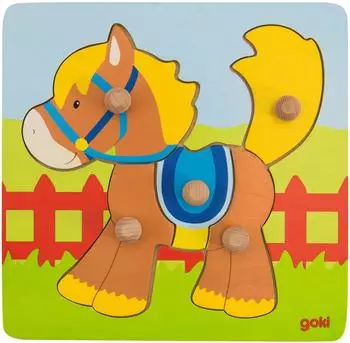 Goki Steckpuzzle Pferd