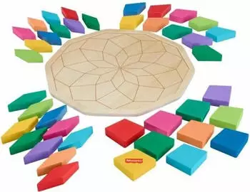 Fisher-Price Kunterbuntes Holz-Mandalapuzzle (HXT94)