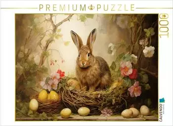 Calvendo Puzzle Osterh&auml;schen 1000 Teile, 64x48cm (4066851647425)