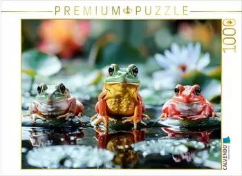 Calvendo Puzzle &bdquo;Im Teich des Lebens schwimmen auch die Fr&ouml;sche nach oben", 1000 Teile, 64x48cm (4066851569383)
