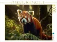 CALVENDO Puzzle Roter Panda - aufpassen 1000 Teile Lege-Gr&ouml;&szlig;e 64x48cm...