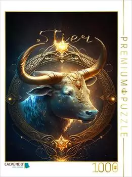 Calvendo Puzzle Stier 21. April - 21. Mai 1000 Teile 64x48cm