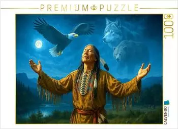 Calvendo Puzzle &bdquo;Spirituelle indianische Reise" 1000 Teile 64x48cm (4066851986715)