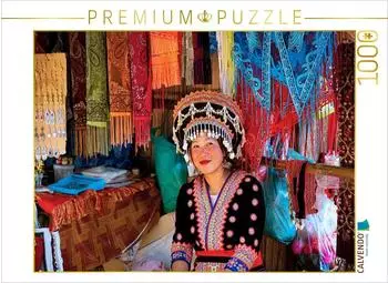 Calvendo Puzzle "Flower Hmong Frau" 1000 Teile, 64x48cm