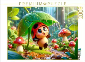 Calvendo Puzzle &bdquo;Tanz und Spiel im frischen Fr&uuml;hlingsregen", 2000 Teile, 90x67cm (4066851393544)