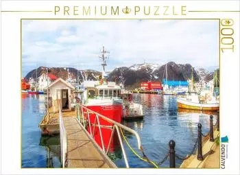 Calvendo Puzzle "Anlegestelle f&uuml;r Fischerboote, Honningsv&aring;g" 1000 Teile, 64x48cm