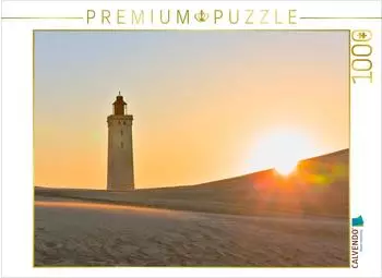 Calvendo Puzzle &bdquo;Der alte Leuchtturm von Rubjerg Knude in der Abendsonne" 1000 Teile 64x48cm