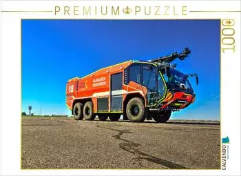 Calvendo Puzzle Rosenbauer Panther 6x6 Flughafen Erfurt-Weimar, 1000 Teile, 64x48cm (4066851972121)