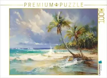 Calvendo Puzzle &bdquo;Am wei&szlig;en Sandstrand" 1000 Teile, 64x48cm