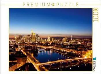 Calvendo Foto-Puzzle Frankfurt vom Mainplaza 1000 Teile, 64x48cm (4056502775904)