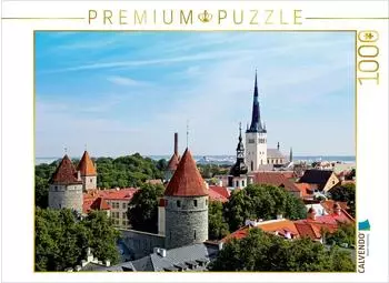 Calvendo Puzzle "Die Altstadt von Tallinn" 1000 Teile, 64x48cm (4056502392163)