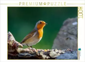 Calvendo Puzzle "Das Rotkehlchen" 1000 Teile, 64x48cm (4056502514800)