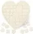 Relaxdays Herz-Blanko-Puzzle 49 Teile, Holz