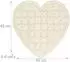 Relaxdays Herz-Blanko-Puzzle 49 Teile, Holz