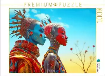 Calvendo Puzzle &bdquo;Surrealismus trifft Massai-Kultur", 1000 Teile, 64x48cm (4066851639192)