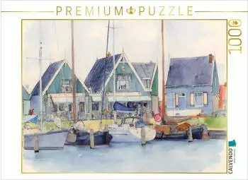 Calvendo Puzzle "Hafen Marken" 1000 Teile, 64x48cm (4066851475509)
