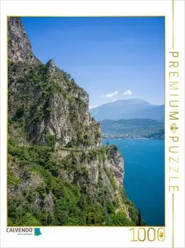 Calvendo Puzzle Blick auf die Ponalestra&szlig;e und Riva del Garda, 1000 Teile, 64x48cm