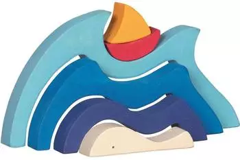Goki Puzzle "Mein Schifflein auf dem Meer", Holz, ab 2 Jahre