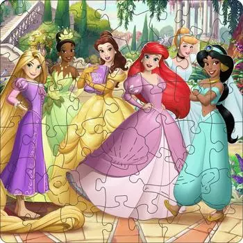 Ravensburger Wooden Puzzle Kids Zauberhafte Disney Prinzessinnen, 44 Teile (12004087)