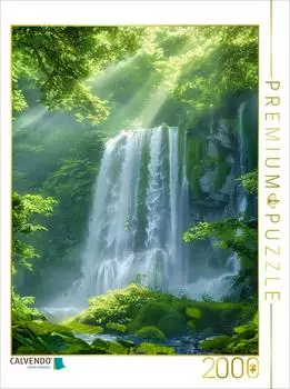 Calvendo Puzzle &bdquo;Titanen der Natur &ndash; Majest&auml;tische Wasserf&auml;lle im Anime-Stil" 2000 Teile 90x67cm (4066851760629)